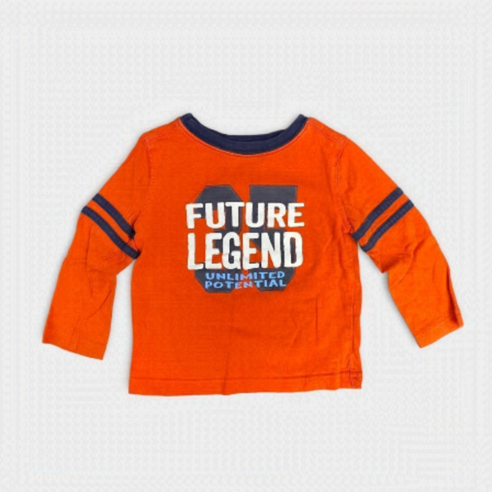 𝅺KOALA BABY | 3/$15| Baby Boy Orange Long Sleeve Shirt